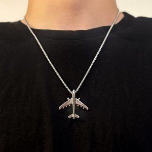 Jet Pendant Necklace